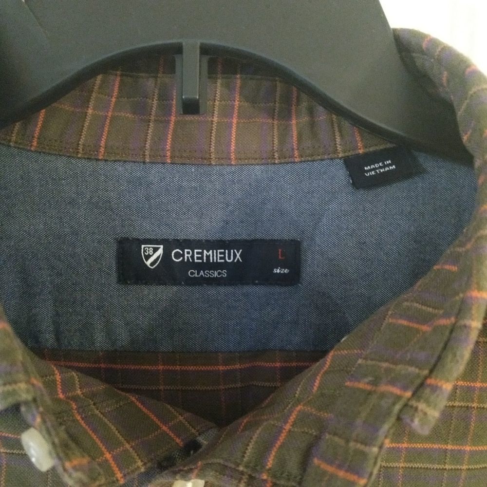 Daniel Cremieux Classic Mens Check Dress Shirt L